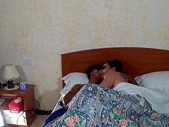 The grubby italian chick takes a pecker in the ass and cum in her facehole