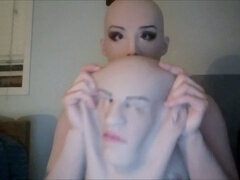 Female silicone mask, kink, female silicone suit