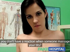 Hot Brunette MILF Squirts & Gets a Big Creampie in Fake Hospital POV