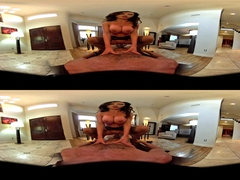 busty MILF VR sex video