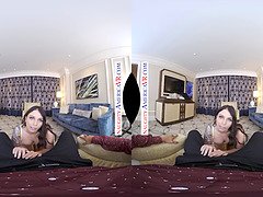 Experience Ivy Lebelle's steamy VR sexcapade with a cum-hungry twist