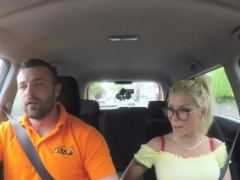 Fake Driving School Love bubbles blonde gets fucked