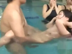 Asian Girl Getting Her Hairy Pussy Fucked By Her Swimming Instructor Creamp