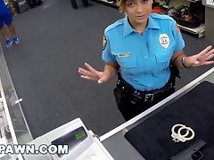 Sean Lawless pounds ms. police officer in backroom