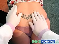 Sabina Black's fakehospital injection relieves her curvy patient's back pain