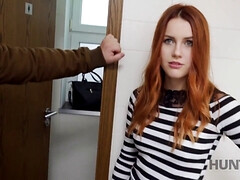 Redhead teen gets plowed by mall security guard for cash