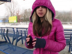 Amateur, Blonde, Blowjob, Flashing, Handjob, Pov, Public, Russian