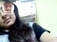 Teen girl fingering - solo webcam