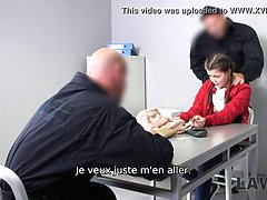 Watch Cindy Shine get her pussy drilled by a security officer in 4K