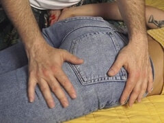 Fingering, Handjob, Jeans