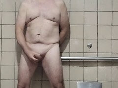 American, Bathroom, Gay, Masturbation, Public, Solo, Toilet