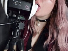 Asmr ear licking, fetish, honey