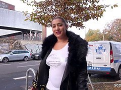 German scout - curvy street escort in berlin talk to nail first time in porno sans condom