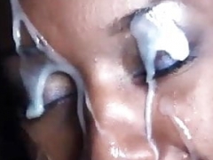 Amateur, Américain, Noire, Tir de sperme, Faciale, Fait maison, Mère que j'aimerais baiser, Pov