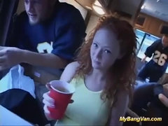 Amateur, Anal, Creampie, Cumshot, Gangbang, Public, Redhead, Teen