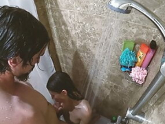 Amateur, Cuarto de baño, Morena, Universitaria, Ruso, Ducha, Flaco, Estudiante