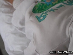 Raunchy teen amateur sextape