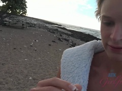 Amateur, Cul, Bikini, Blonde, Sucer une bite, Petite amie, Pov, Mouillée