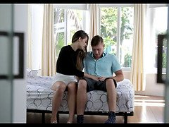 Step brother sister helps boner problem