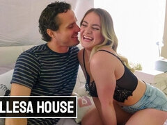 Robby Echo and Kenzie Madison's blowjob scene by Bellesa Films