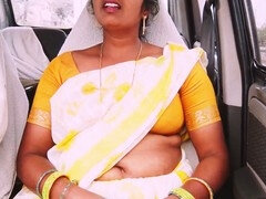 Indian maid seduces house owner for car sex in Telugu with dirty talk