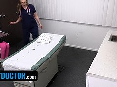 Doctor bangs busty Celestina Bloom to help her with multiple orgasms