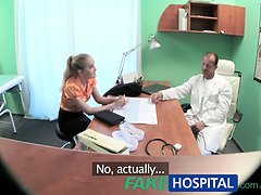 Naughty Czech Doctor pounds his tight blonde boss's pussy on camera