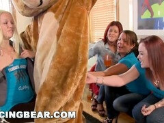 Ashley's wild bachelorette party with DancingBear - CFNM fun and hunky strippers (db9165)