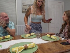 Stepdad Scott Trainor receives a special surprise from stepdaughter Misty Meaner