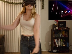 Kinky teen in VR helmet makes me horny!