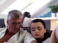 Old Daddy's little girl - A hot blowjob and licks by a kinky older man