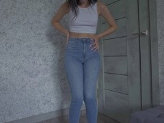 Amateur, American, British, Homemade, Jeans, Petite, Stockings