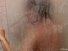 Hairy, Masturbation, Puffy nipples, Redhead, Shower