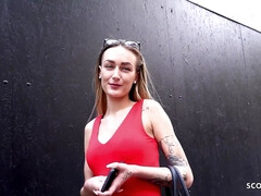 GERMAN SCOUT - SKINNY FIT TEEN ELENA LUX I PICKUP AND RAW FUCK I REAL STREET CASTING SEX - Hardcore