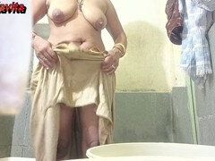 Bathroom, Bisexual, Blowjob, Handjob, Homemade, Indian, Pantyhose