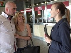 Traseiro, Peitos grandes, Loiroa, Boquete, Mãe gostosa, Orgia, Ao ar livre cartaz de rua outdoor, Público