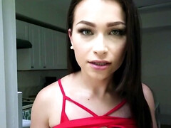 Blowjob, Brunette, Facial, Pov, Teen