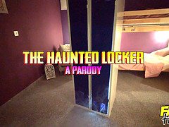 The Haunted Locker - A Halloween Special with horny teen experiencing massive cock