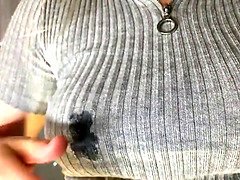 Dildo, Fetish, Lactating, Masturbation, Milk, Natural, Solo, Tease