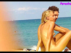 Beach, Couple, European, Spy, Voyeur