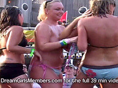 college Girls Get Naked On Stage In Wild Spring Break contest