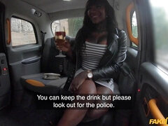 Cock Loving Squirting Rimmer - Ebony MILF Josy Black rides BWC Taxi Driver