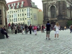 Sweet Cat Gets Naked in Dresden - Public Nudity