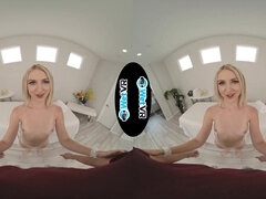 Britt Blair enjoys a slippery VR massage and gets pounded hard in WETVR!