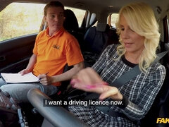 Fake Driving School - Nasty Blondie mommy Wants Her Licence 1 - Ricky Rascal