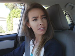 American, Blonde, Blowjob, Car, Cute, Family, Pov, Teen