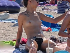 Amateur, Beach, Big tits, Busty, Compilation, Natural tits, Public, Tits