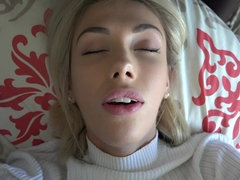 Blonde, Sucer une bite, Doigter, Hard, Pov, Chatte, Rasée, Nénés