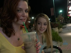 Two girls eat ice cream then take a bath in Sarasota