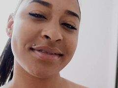 Jazzy Jamison sucks thick dick and gets fucked well